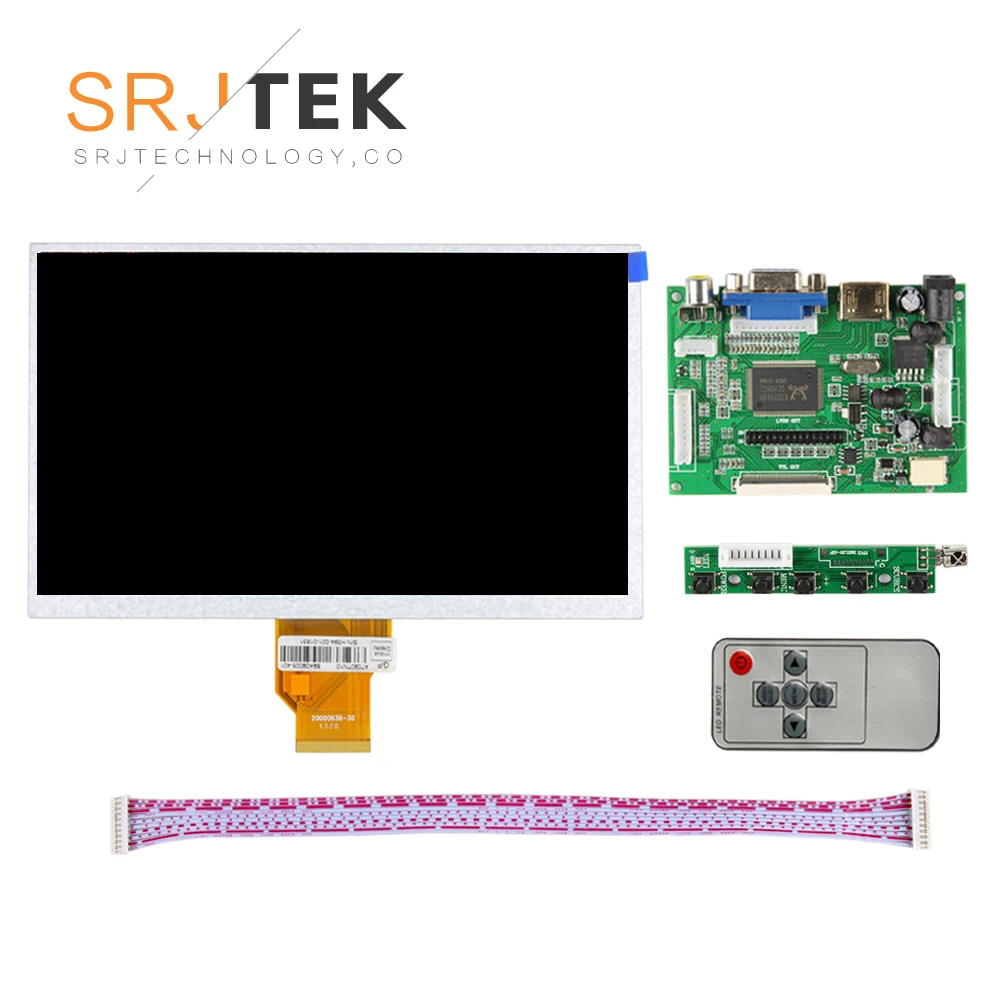 

ЖК-экран для INNOLUX 7,0 дюйма Raspberry Pi, TFT ЖК-монитор AT070TN90 + комплект, плата драйвера ввода HDMI VGA
