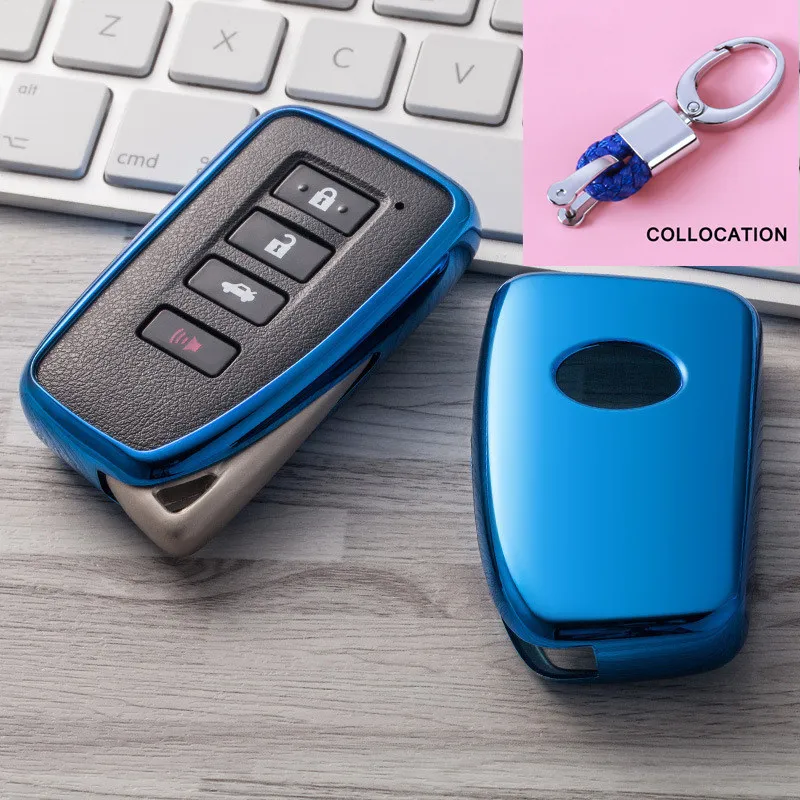 

2019 New Soft TPU Key Cover Case For Lexus NX GS RX IS ES GX LX RC 200 250 350 LS 450H 300H Car Styling Key Protection keychain