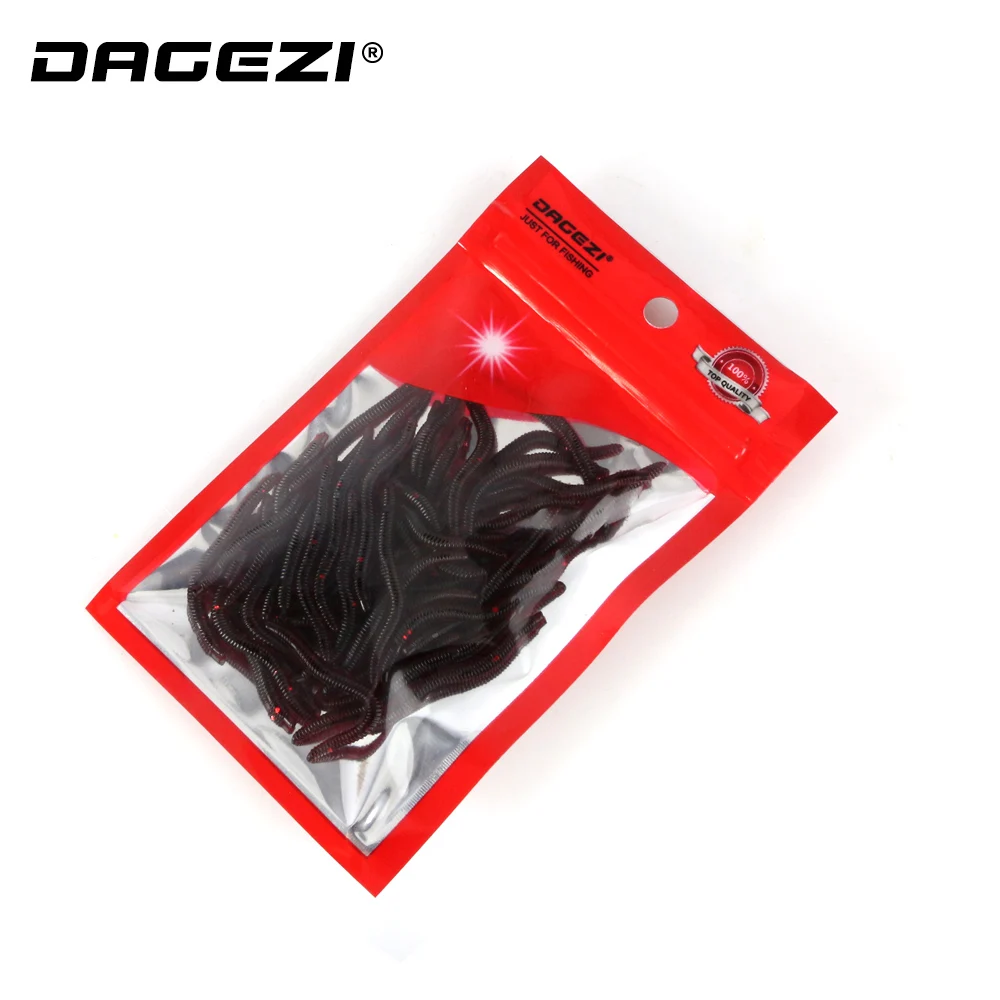 Приманки DAGEZI с запахом красного червя 4 см Мягкая приманка для карпа