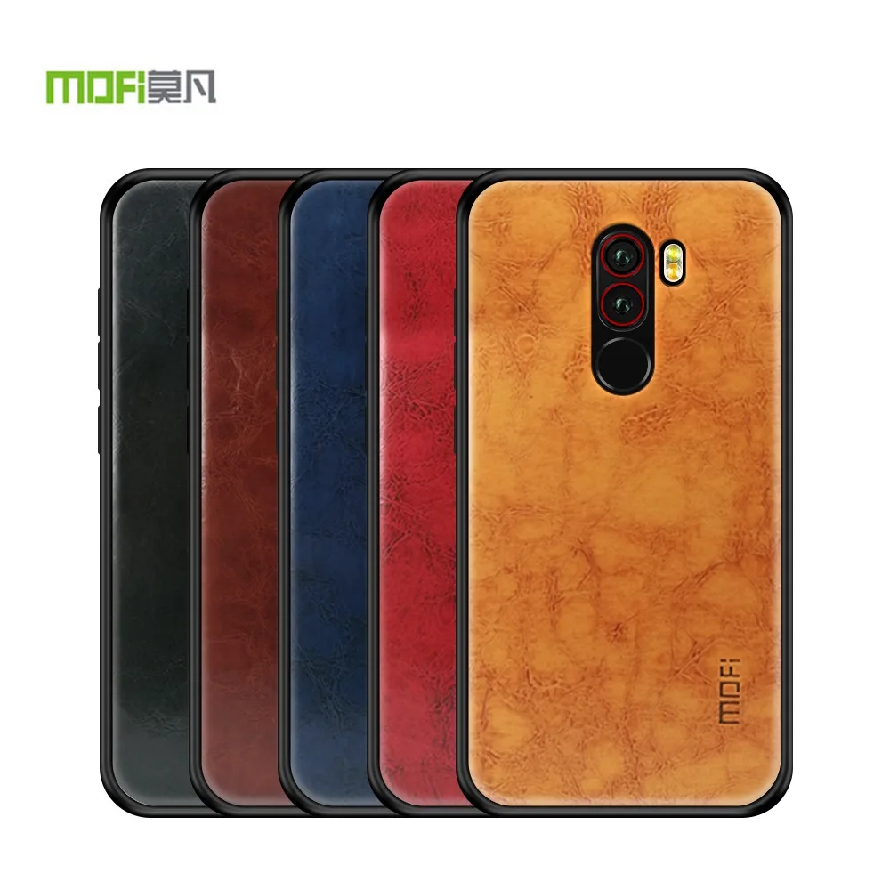MOFI чехол для Xiaomi Pocophone F1 силиконовый + искусственная кожа Poco в Индии Винтажный