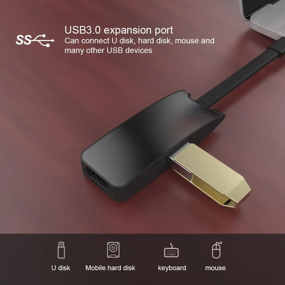 4 K USB C к HDMI конвертер адаптер type 3 0 концентратор с зарядка PD порт для huawei Xiaomi
