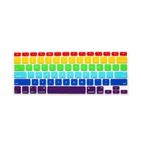 rainbow skin silicone laptop protector keyboard cover wholesale color for macbook pro air retina 13 15 17
