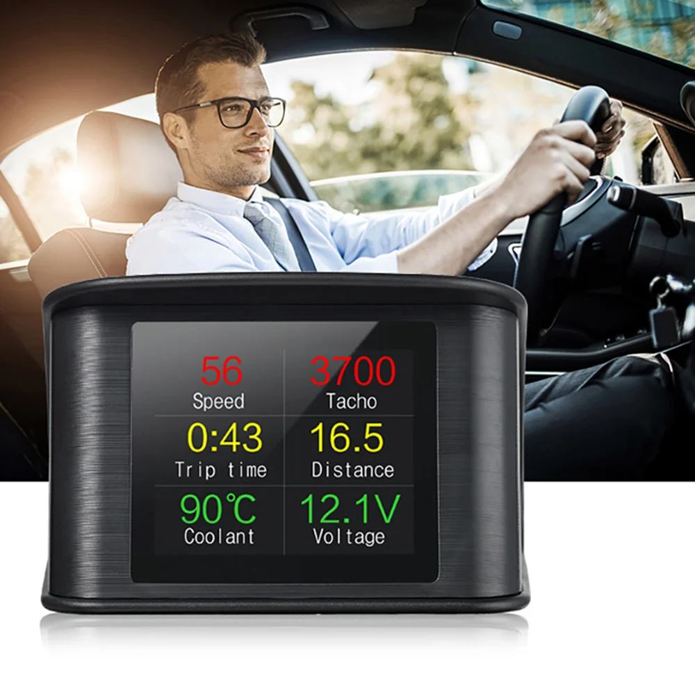 OBDSPACE P10 OBD2 Head Up Display Smart HUD цифровой спидометр для вождения компьютера напряжение