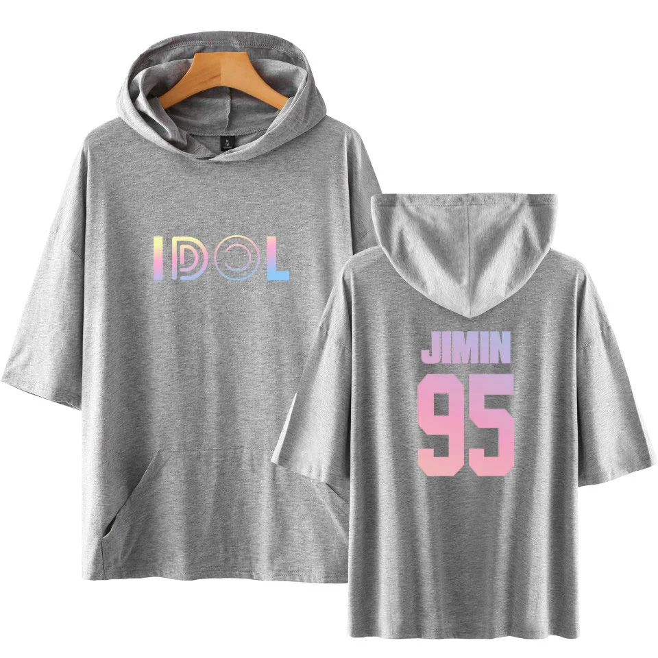 В Стиле Хип-хоп, Модная хлопковая Футболка KPop, с принтом «Idol J-Hope», JungKook Jimin, с коротким рукавом, толстовки, свитшоты, женская, мужская одежда