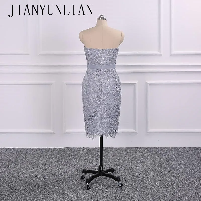 Женское платье до колен кружевное вечернее с рукавом 2020 и бусинами для матери