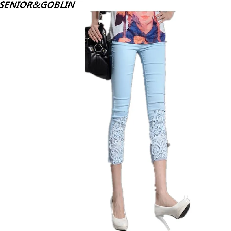 Женский комплект с кружевным крючком и цветочным принтом брюки большого размера