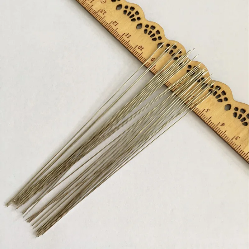 28 Unids/set Acc Needles Threaded Cord / Cable Silver Tone Jewelery Tool 12cm DIY jewelry accessories wholesale beaded tools | Дом и сад