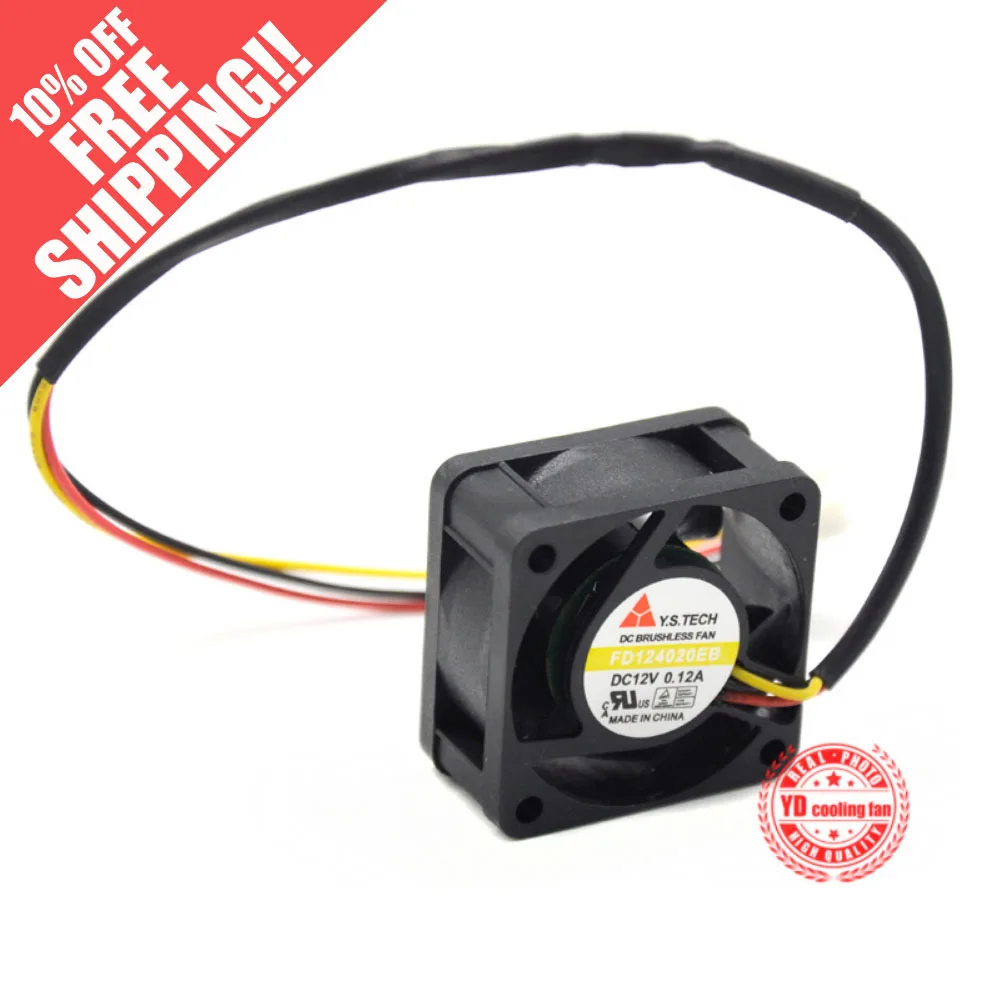 Новый вентилятор охлаждения Y.S.TECH FD124020EB 4020 с высоким объемом воздуха 4 см