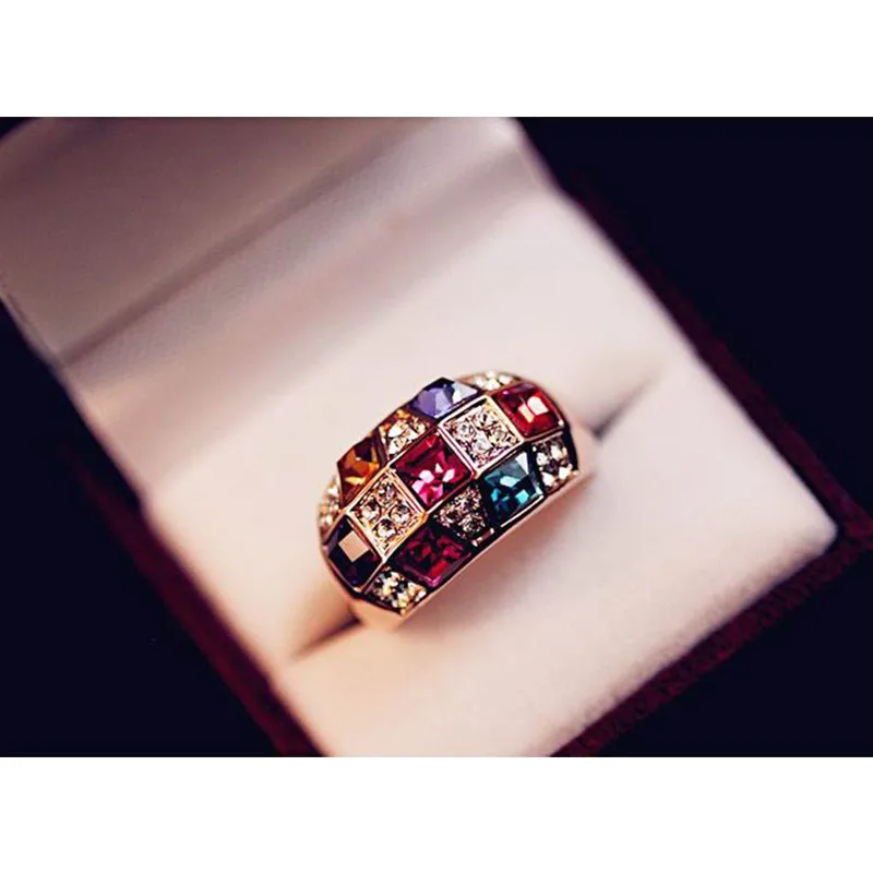 Новые модные свадебные кольца для мужчин и женщин Кристальные брендовые