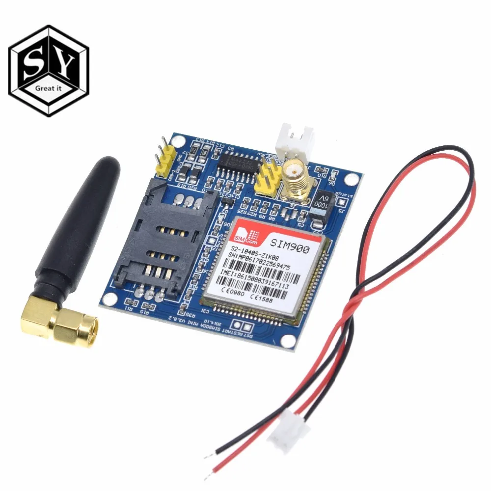 GREAT IT SIM900A SIM900 MINI V4.0 беспроводной модуль передачи данных GSM GPRS комплект с антенной C83