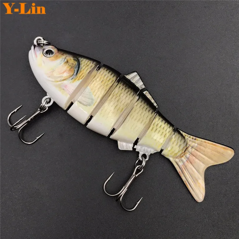 1 pcs6 сегмент Рыбалка Воблеры Реалистичные Рыбалка приманки swimbait Жесткий приманки 10 см 20 г Иска искусственные приманки Рыбалка снасти - Цвет: Color 5