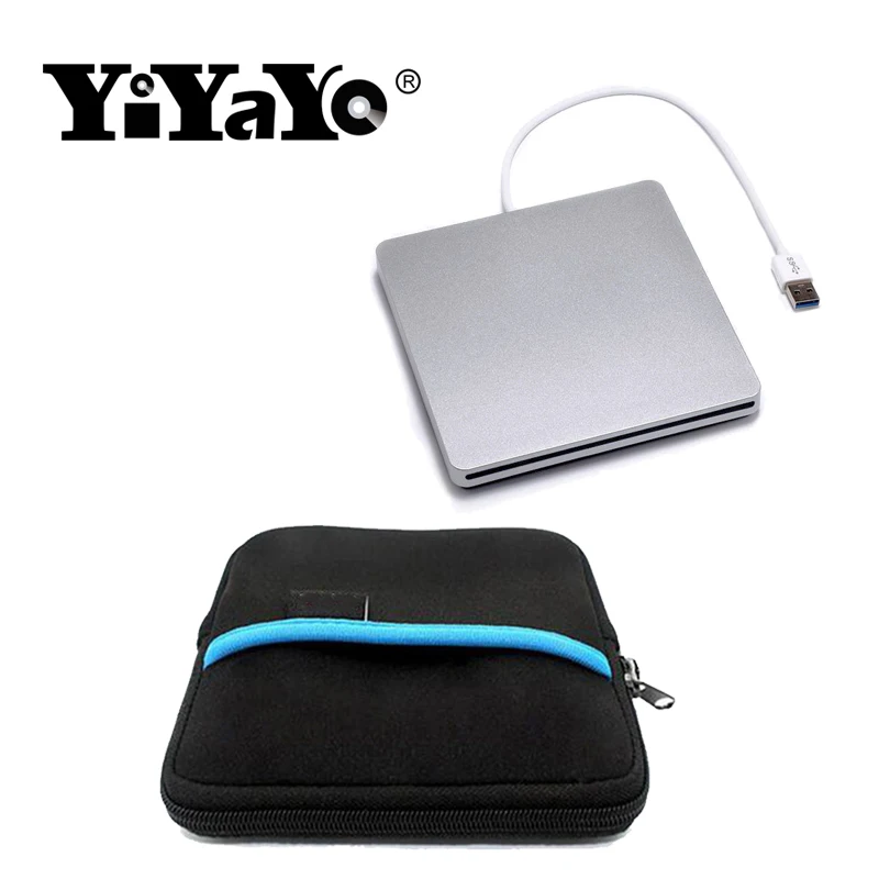 YiYaYo Blu Ray привод Внешний DVD RW оптический комбо USB 3 0 CD/DVD ROM плеер Писатель для Windows XP +