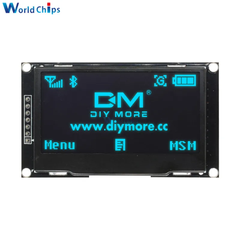 Diymore синий 2,4" 2,42 дюймов ЖК-экран 128x64 OLED дисплей модуль IIC IEC SPI серийный 12864 OLED дисплей для C51 STM32 SPD0301