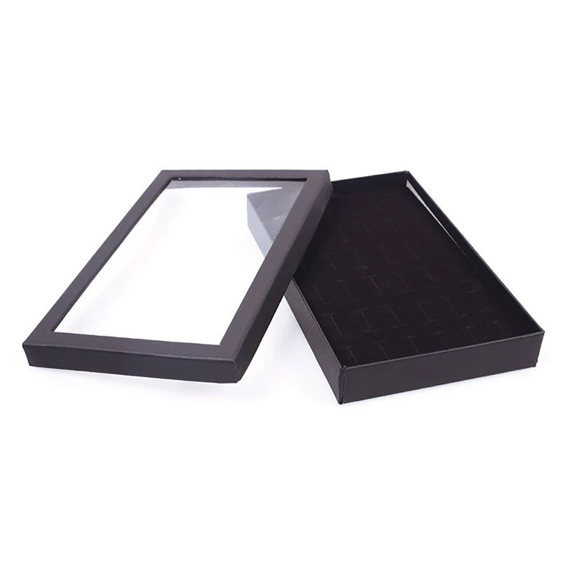 36 слотов коробка для ювелирных изделий Кольцо хранения сережек демонстрации