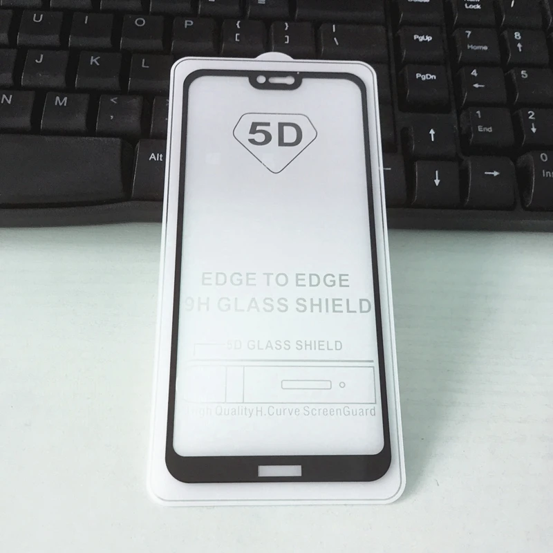 5D полное клеевое покрытие закаленное стекло Huawei P20 Lite Защитная пленка для экрана
