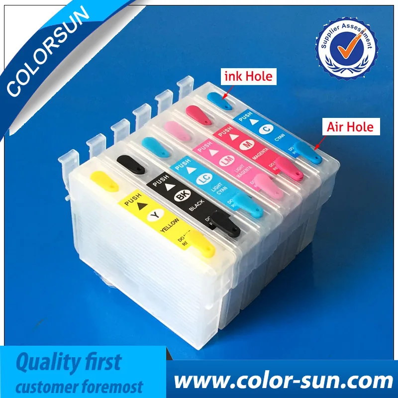 Многоразовый чернильный картридж 81 T0811N для epson R295 фото 1430 Вт RX590 RX610 RX690 RX695 1410 TX659