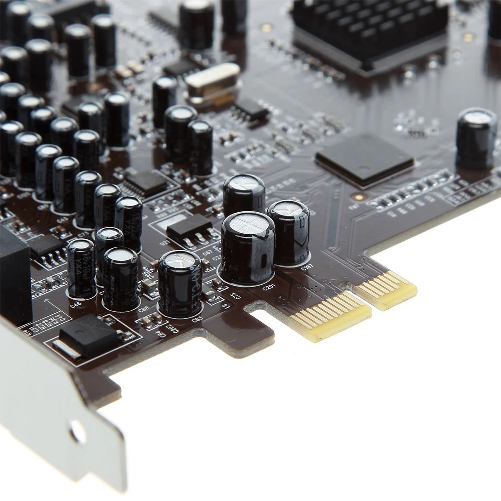 ПК компьютер PCI-E 0105 чип 501 Звуковая дорожка DirectSound 3D настольная аудиокарта хорошего качества
