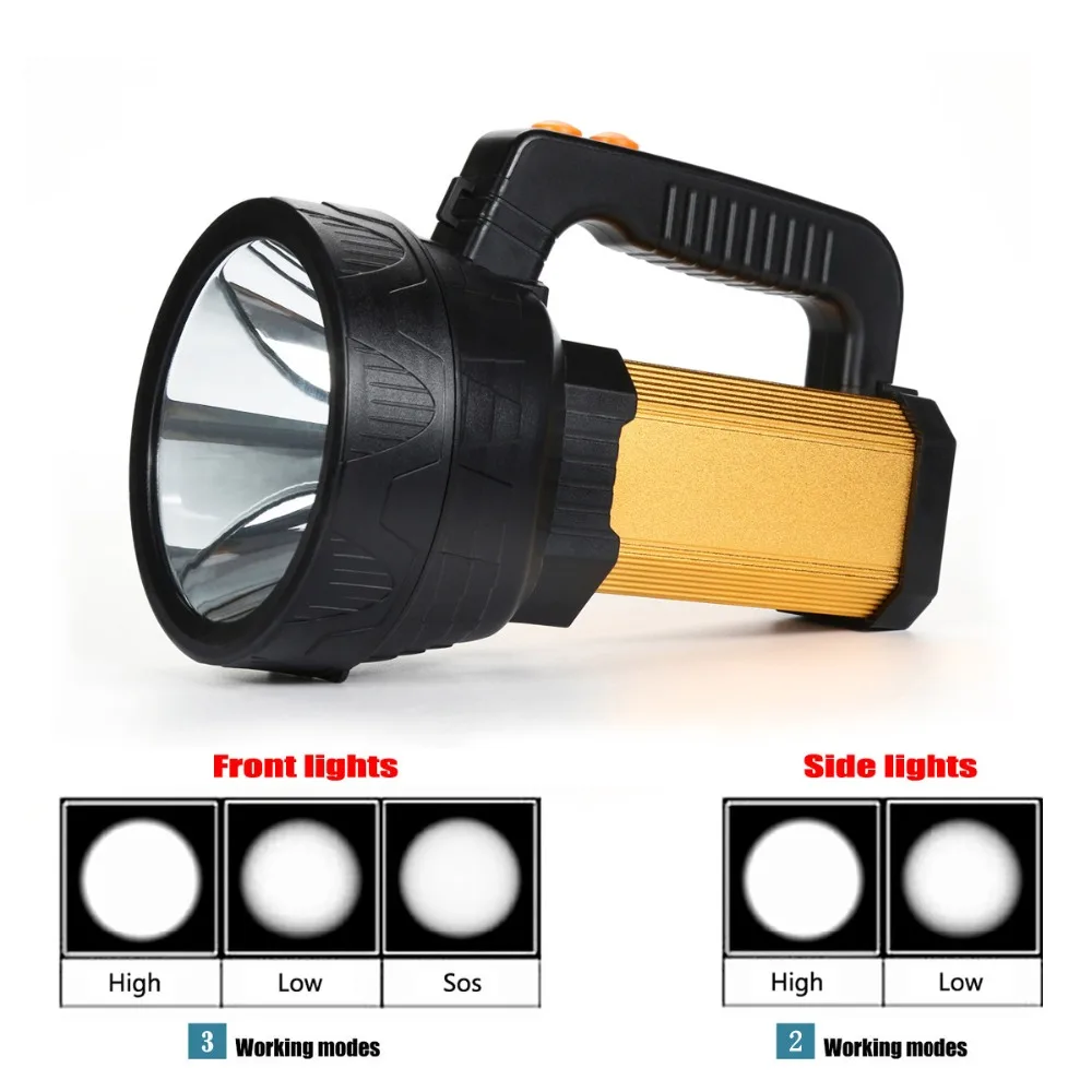 Яркий прожектор ручной портативный светодиодный перезаряжаемый фонарик USB Аксессуары для велосипеда