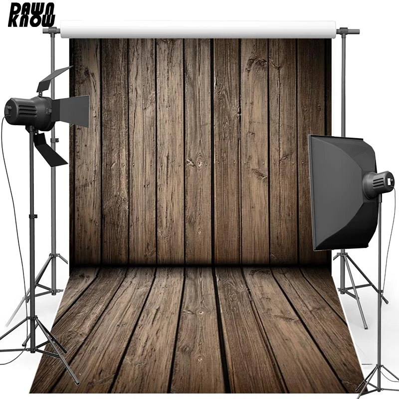Виниловый фон для свадебной фотосъемки с изображением деревянного пола и