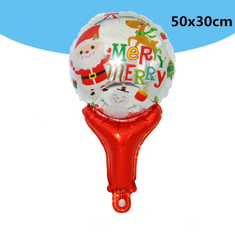 50x30cm SD Рождественский шар Санта Клаус фольгированные воздушные шары Детские Рождественские подарки Классические игрушки для детей вечерние украшения для мальчиков и девочек 1 шт - Цвет: 50x30cm SD