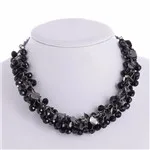 Bijoux Femme Collier Золотой цветной многослойный Блестящий массивный нагрудник Чокеры Колье-чокер для женщин Бохо ювелирные изделия Kolye