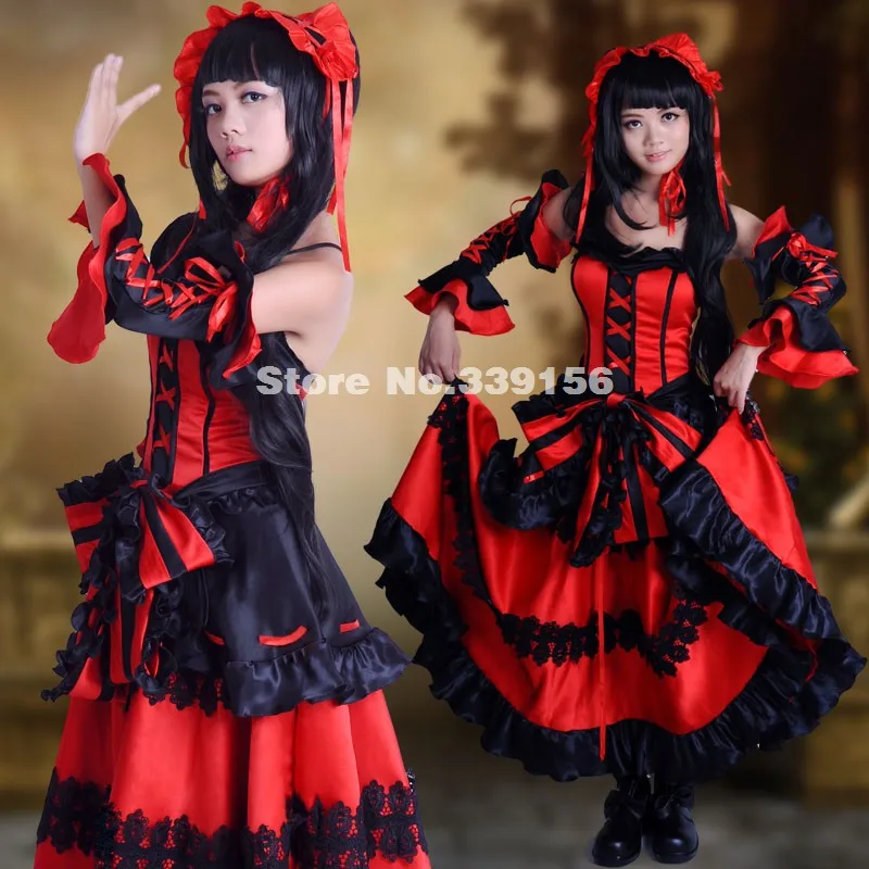 2017 лучший продавец Индивидуальные костюмы для косплея токисаки Куруми платья