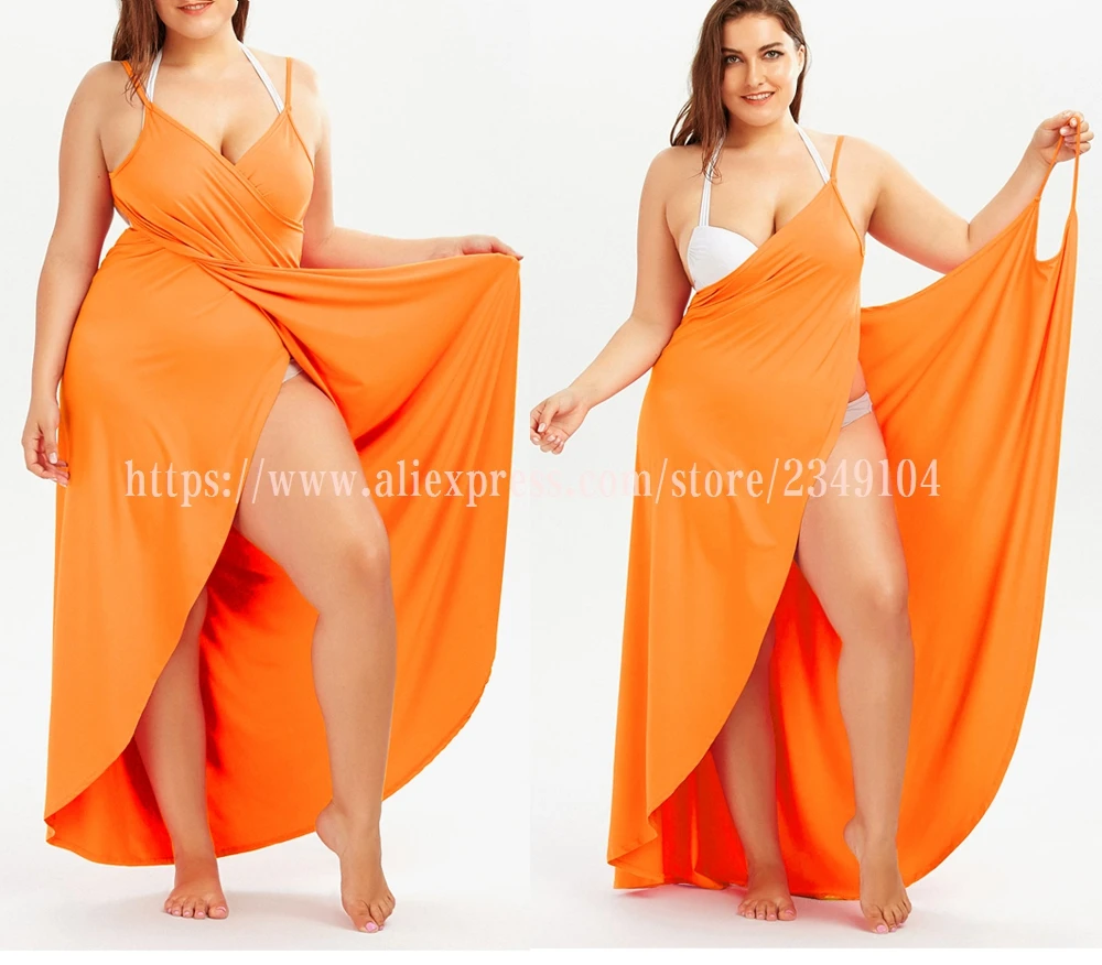 Большие размеры 5XL, свободные, сексуальные, вечерние, пляжные, повседневные, бохо, длинное, макси, с запахом, платье-комбинация,, летнее, облегающее, на тонких бретелях, женское платье