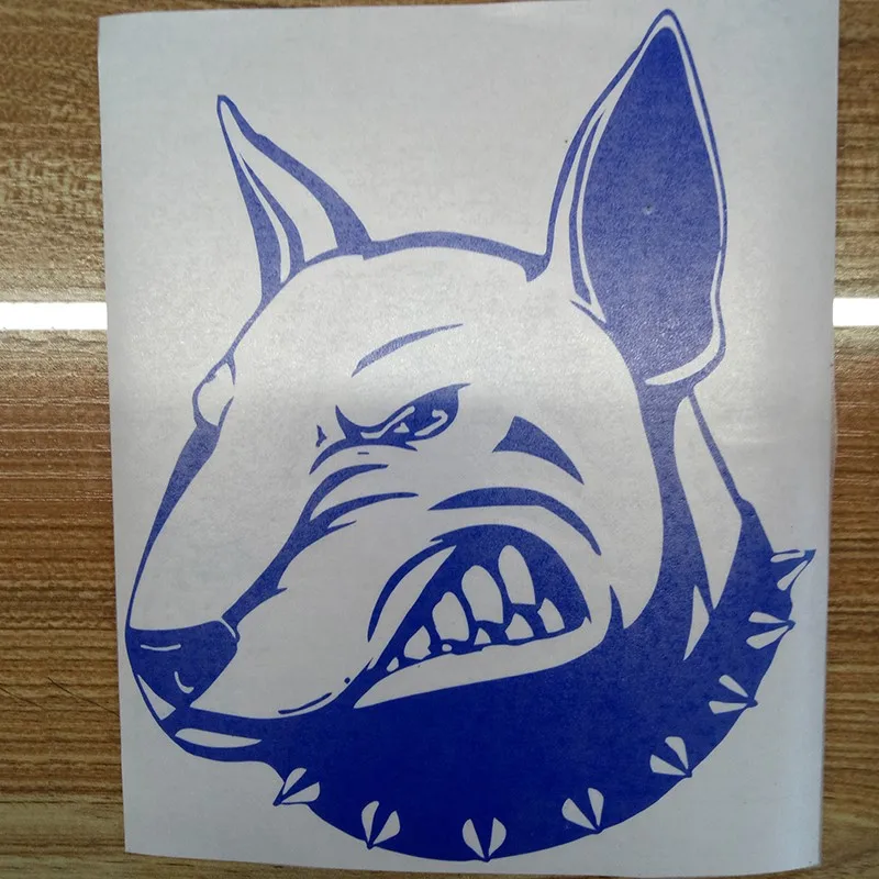 

Angry Bullterrier Dog Car Stickers Creative Vinyl Decal Car Styling Bumper Accessories
