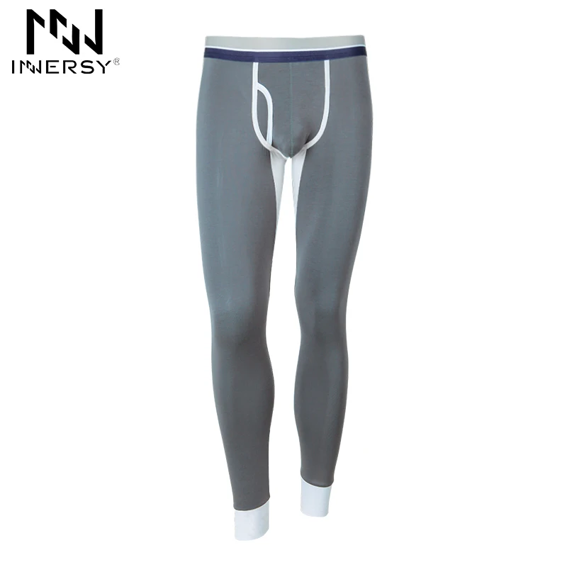 Innersy брендовые кальсоны Осеннее нижнее белье зимнее Мужское обтягивающие штаны
