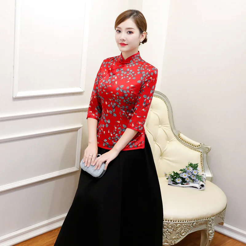 Летний женский комплект из 2 предметов с рубашкой и юбкой винтажная китайская