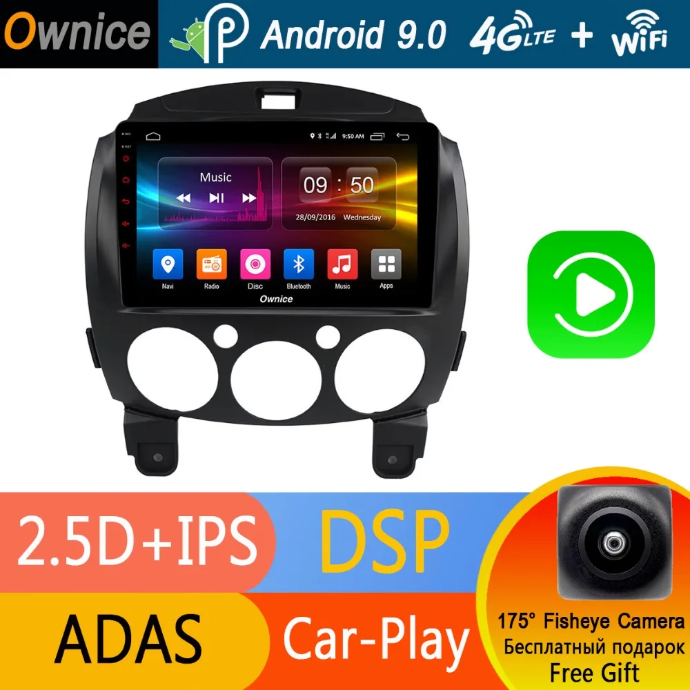 9 &quotIPS Android 0 8 Core 4G 32G Автомобильный DVD GPS радио плеер для Mazda 2 2007 2008 2009 2010 2011 2012 2013 2014