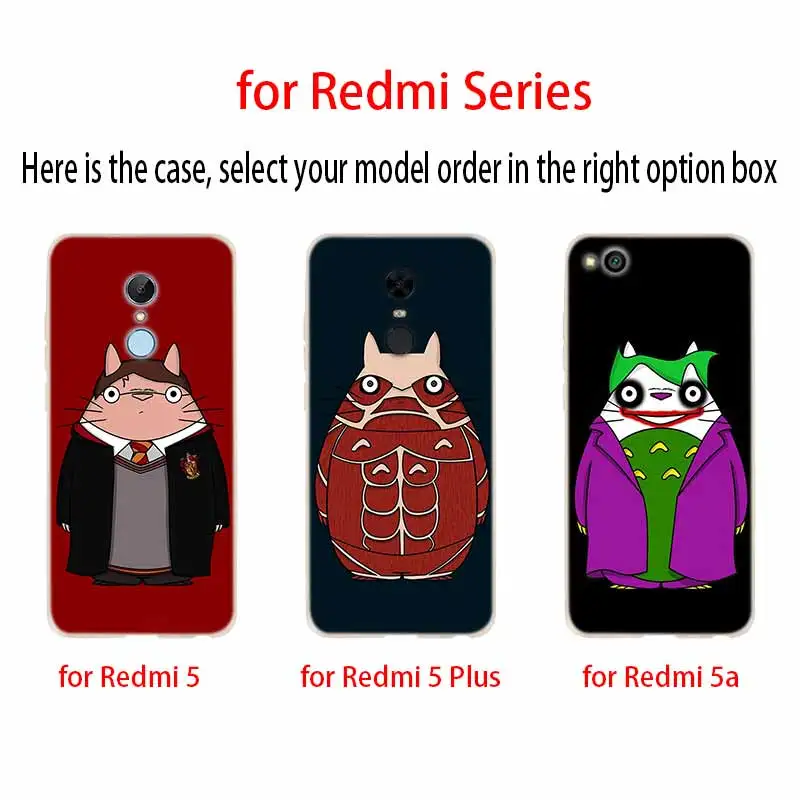 Мультяшный Мой сосед Тоторо Модный мягкий чехол из ТПУ для Xiaomi Redmi 9a 8A 7A Note 10 9 8 7 Pro