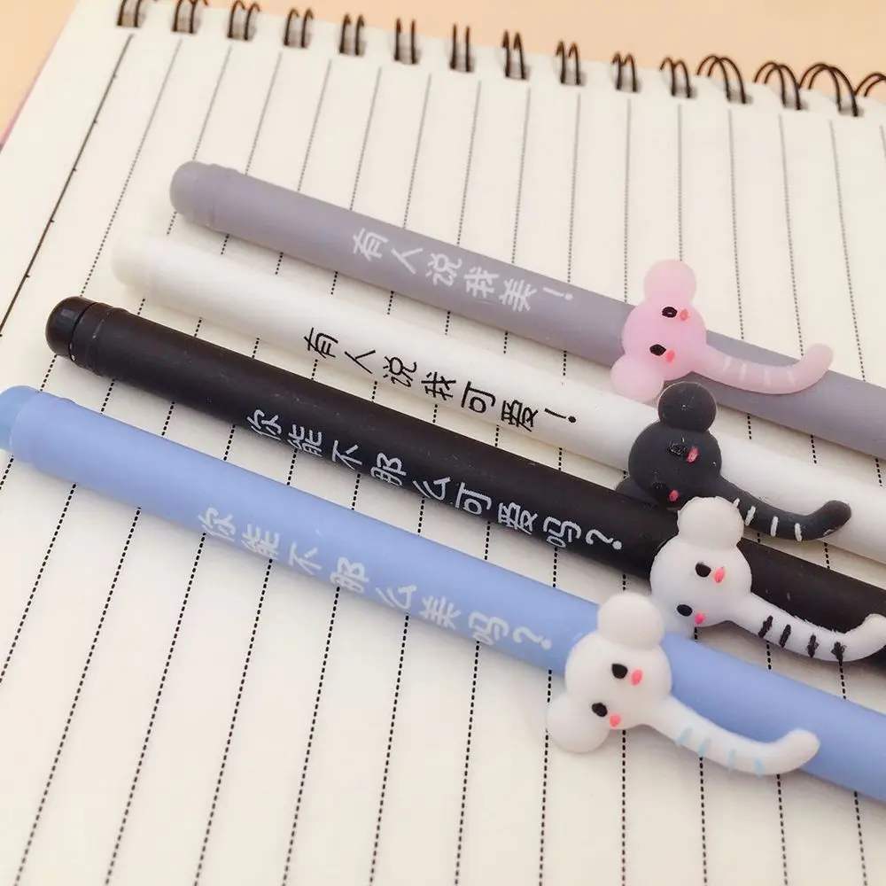Kawaii Elephant мультипликационная гелевая ручка Pen 0 5 мм гелевые чернила черный цвет