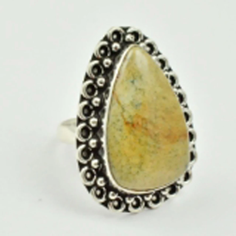 

Picture Jaspers Ring Silver Overlay over Copper, USA Size 9 , R3010