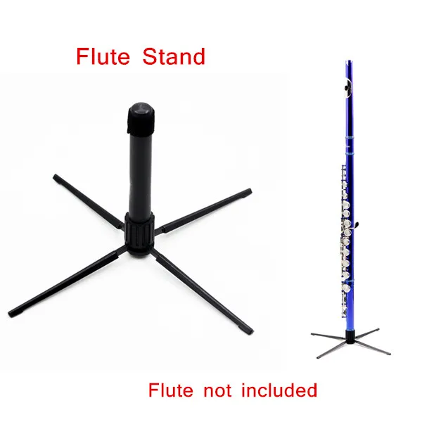 Новый Портативный складной Западная концерт флейта Штатив Держатель с 4