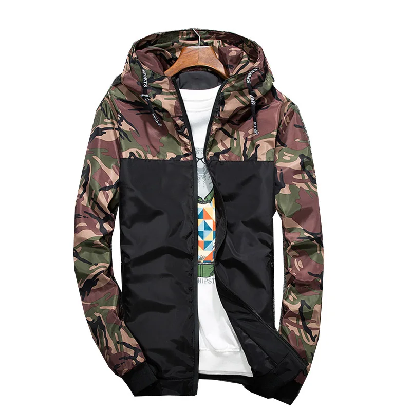 Мужская куртка весна-осень мужская с капюшоном и воротником пальто модные
