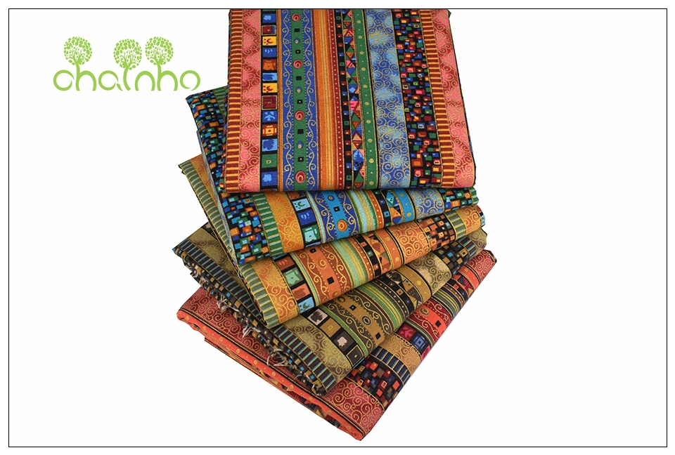 Chainho, Zakka Bronzing style, хлопковая льняная ткань с принтом для самостоятельного шитья и шитья дивана, скатерти, сумки, подушки, полуметра