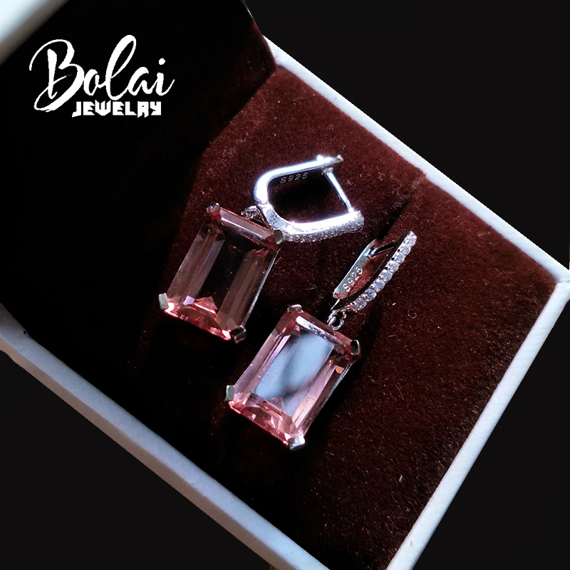 Bolai, 14x10 мм, меняющие цвет, сережки из сультанита, висячие серьги из стерлингового серебра 925 пробы, серьги с нано-диаспорой и драгоценными камнями для женщин, для свадебной вечеринки