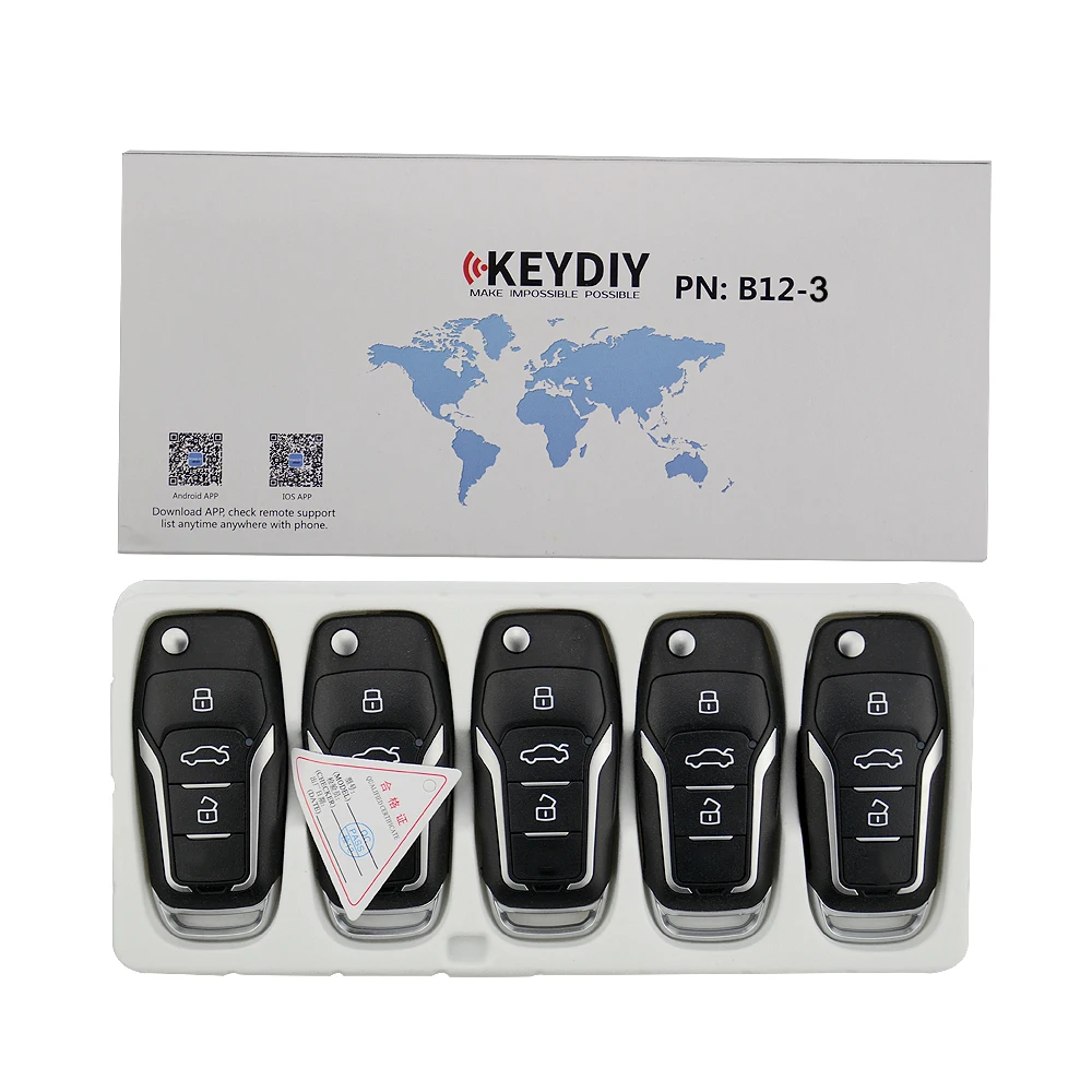 OkeyTech KEYDIY оригинальный KD B12 3/4 Пульт дистанционного управления ключ F Стиль для