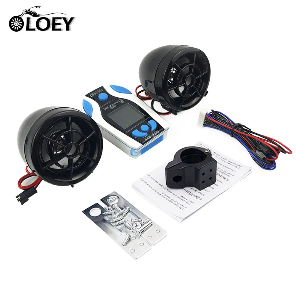 OLOEY мотоцикл Bluetooth MP3 плеер Музыка Аудио стерео колонки FM радио USB SD TF карта скутер