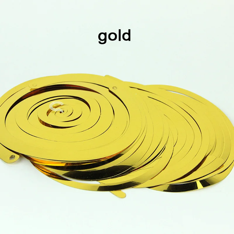 gold 14 шт./упак. Потолочный подвесной вихревое украшение металлический Фольга Висячие завитками для Юбилей на день рождения Свадебный душ вечерние поставки - Цвет: gold