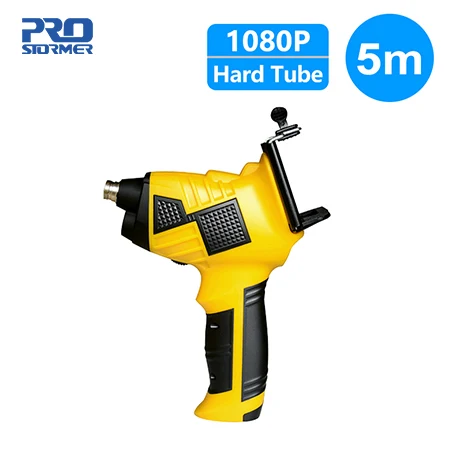 WIFI 5M Hard Tube PROSTORMER 4,3 дюймов промышленный эндоскоп 1080P Инспекционная камера для ремонта авто инструмент змея жесткий ручной Wifi эндоскоп Android - Цвет: WIFI 5M Hard Tube