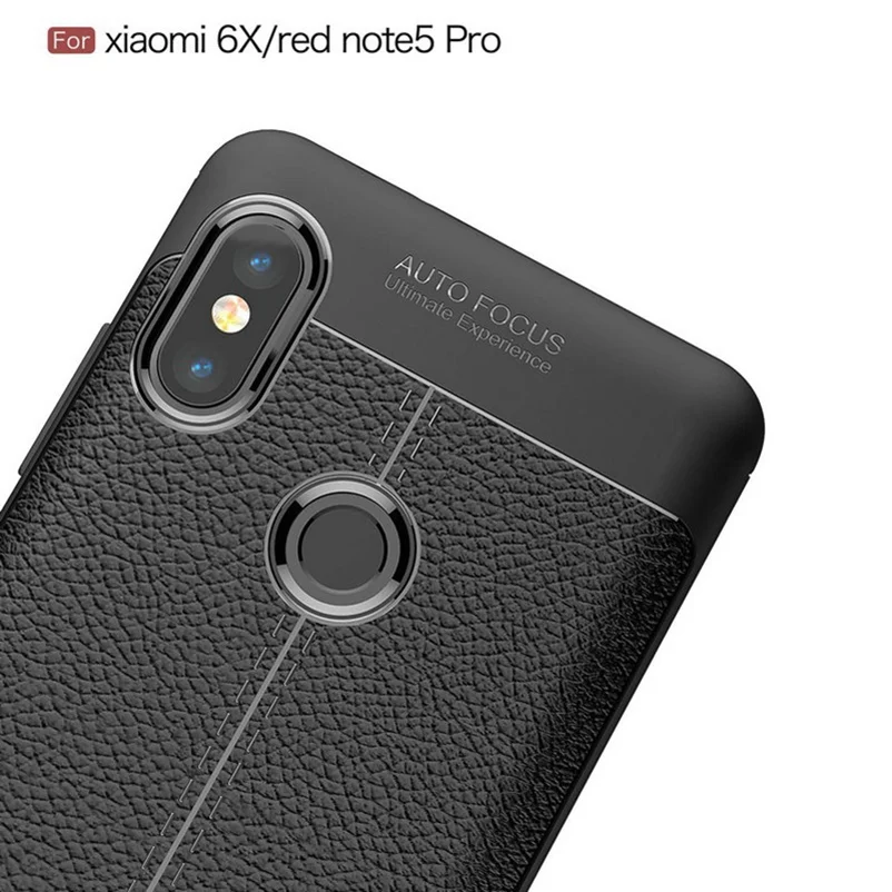 WhaY чехол для Xiaomi Redmi Note 5 Pro Чехол Мягкий силиконовый Кожаный противоударный