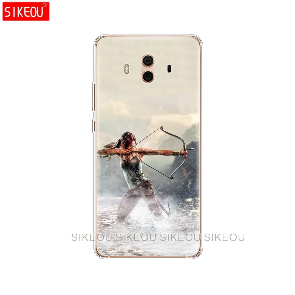 Silicone Cover phone Case for Huawei mate 7 8 9 10 pro LITE Rise Of The Tomb Raider | Mobile Phone Cases &amp Covers