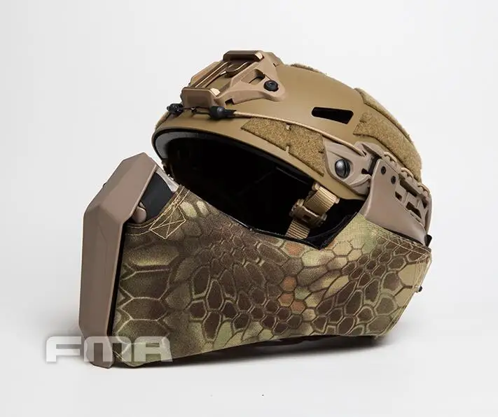 FMA Gunsight Mandible тактическая полумаска для лица для Highcut шлем боковая направляющая