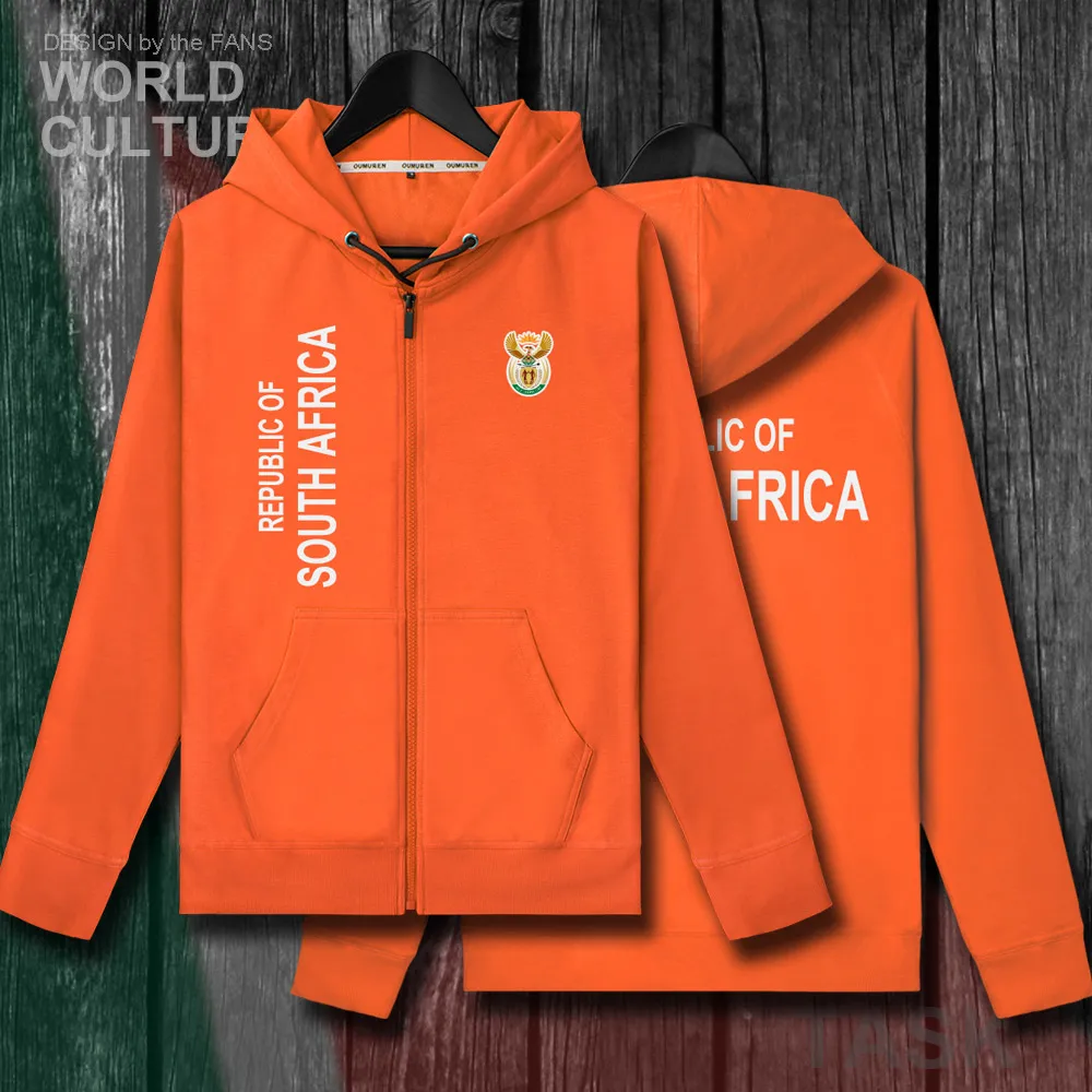 

South Africa RSA African ZAF mens fleeces hoodies winter cardigan jerseys men jackets and casual coat tracksuit zipper clothes