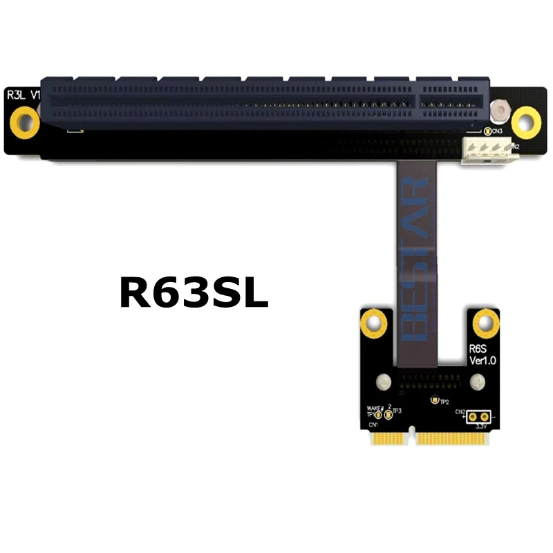 Riser mPCIe Mini PCIe половинный WAN WiFi Для 16x PCI E x16 адаптер карты правый левый локоть 128G/bps