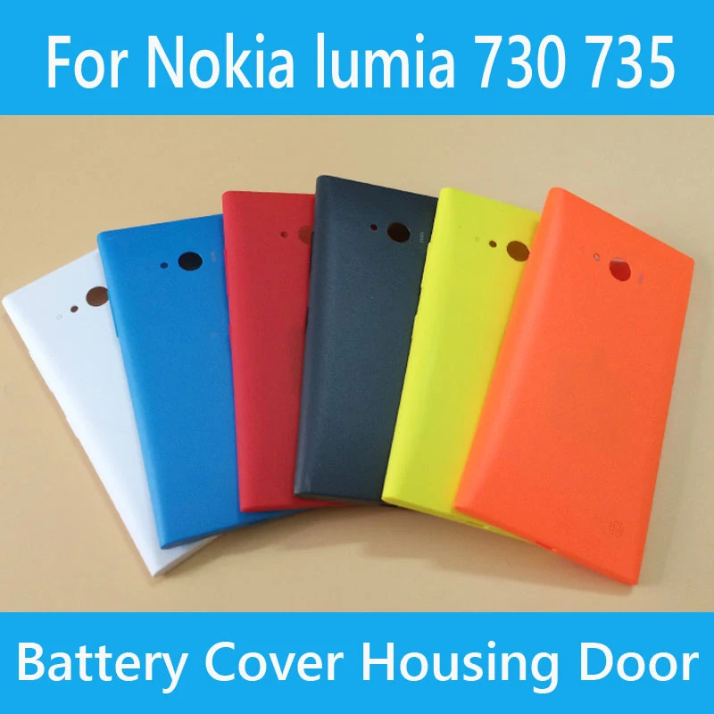 Абсолютно Новая задняя крышка чехол для Nokia Lumia 730 735 корпус батареи Дверь Замена с