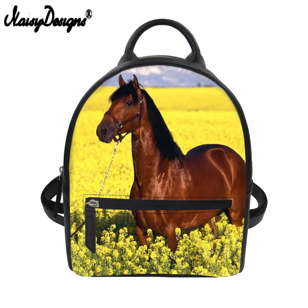 Женский рюкзак из искусственной кожи Noisydesigns Маленький модный школьный Mochila Feminina
