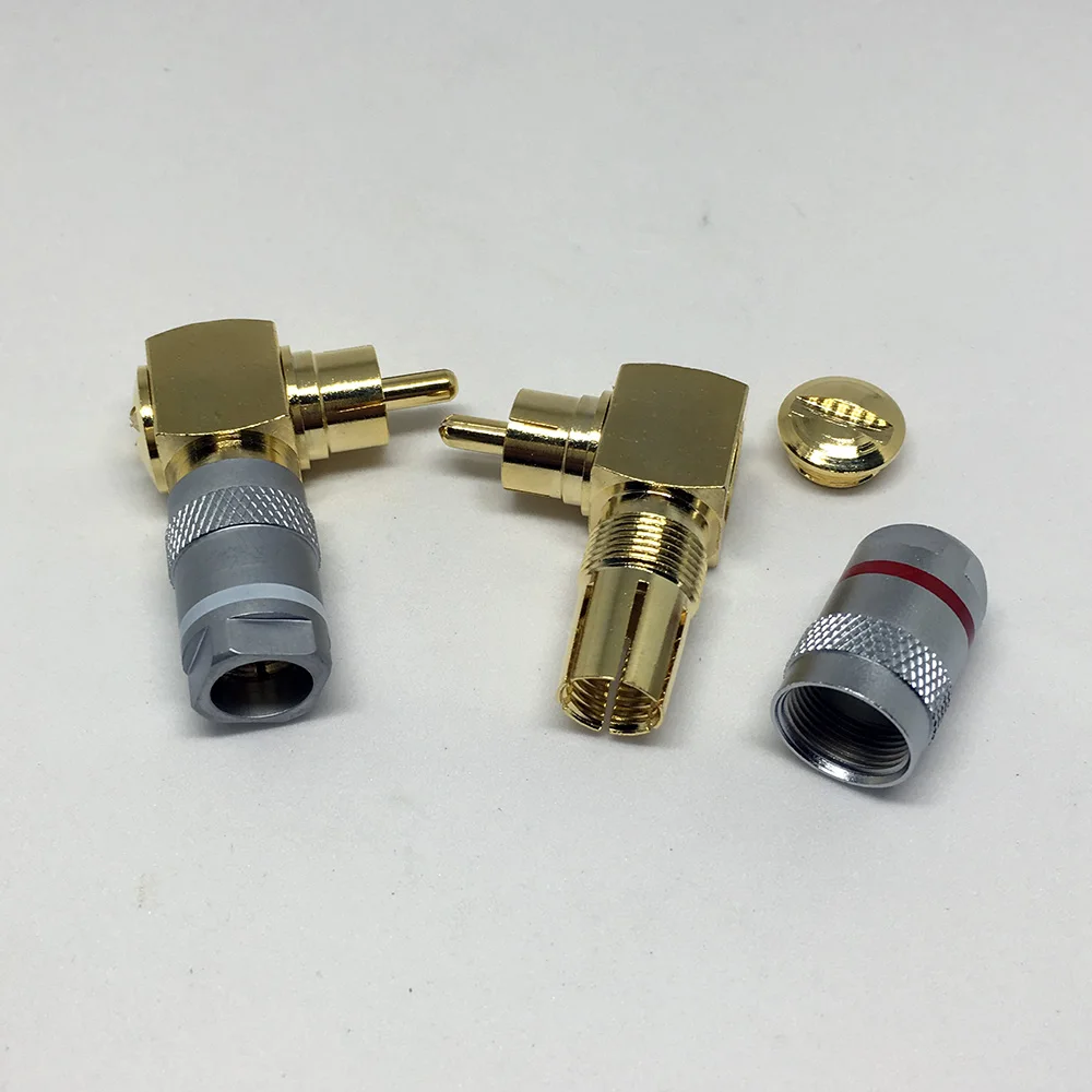 2 шт. прямоугольные аудиоразъёмы из чистой меди|connector utp|connector plugplug power stock price |